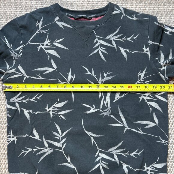 Vans Off the Wall (OTW) Sweatshirt with Bamboo Leaf Print 100% Cotton - Picture 7 of 9